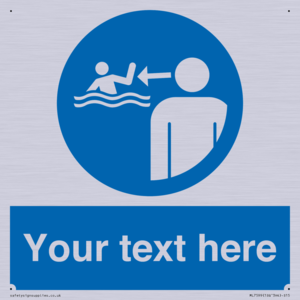 Custom mandatory keep children under supervision in the aquatic environment